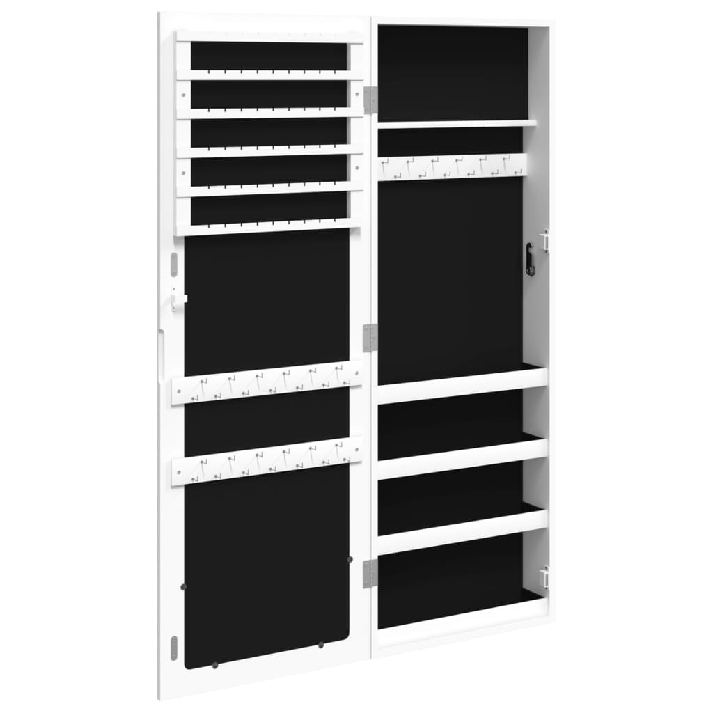 Armoire à bijoux murale blanche