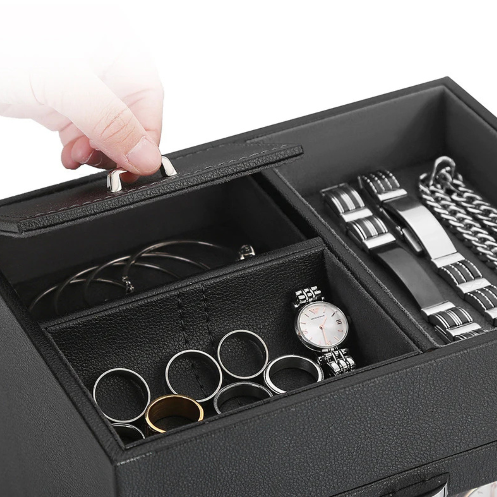 Boîte remontoir pour montres automatiques