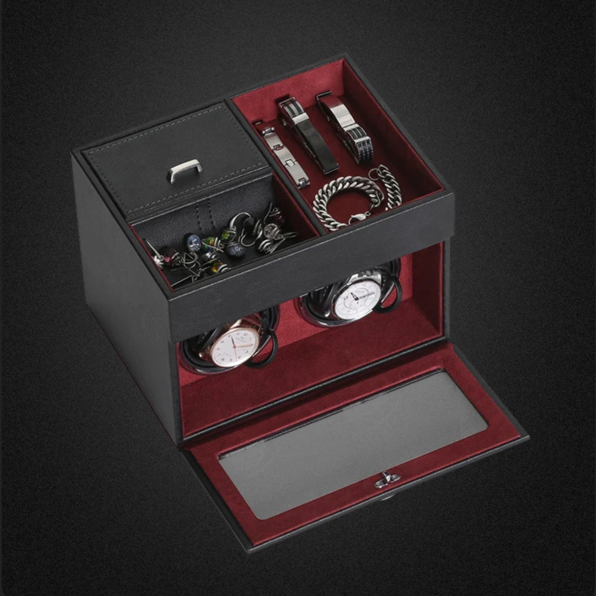 Boîte remontoir pour montres automatiques