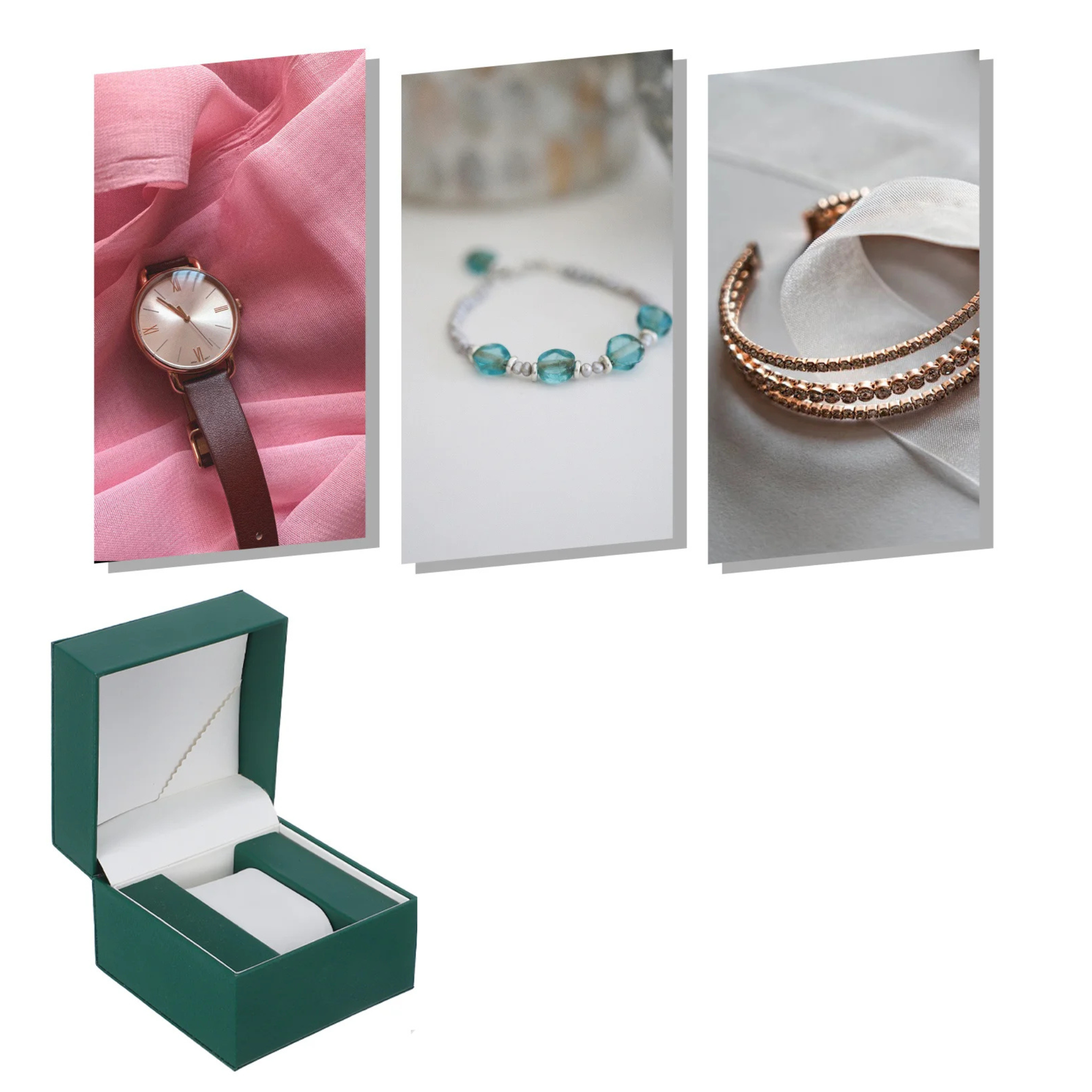 Boîte à bijoux pour montres raffinées