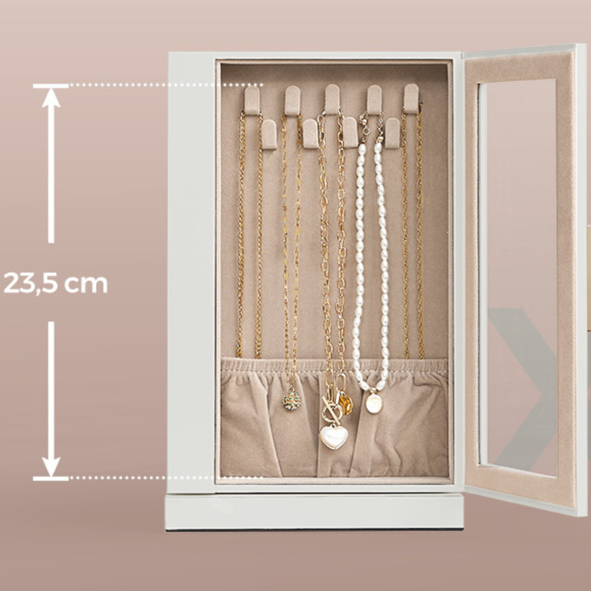 Boîte à bijoux pivotante