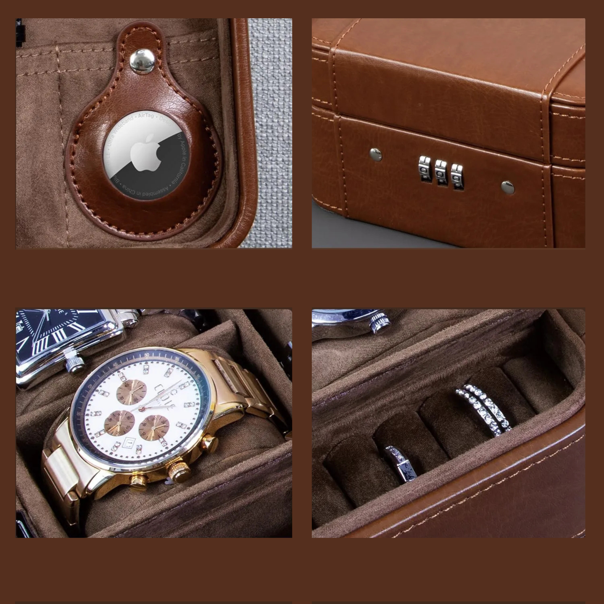 Boîte à montres de voyage