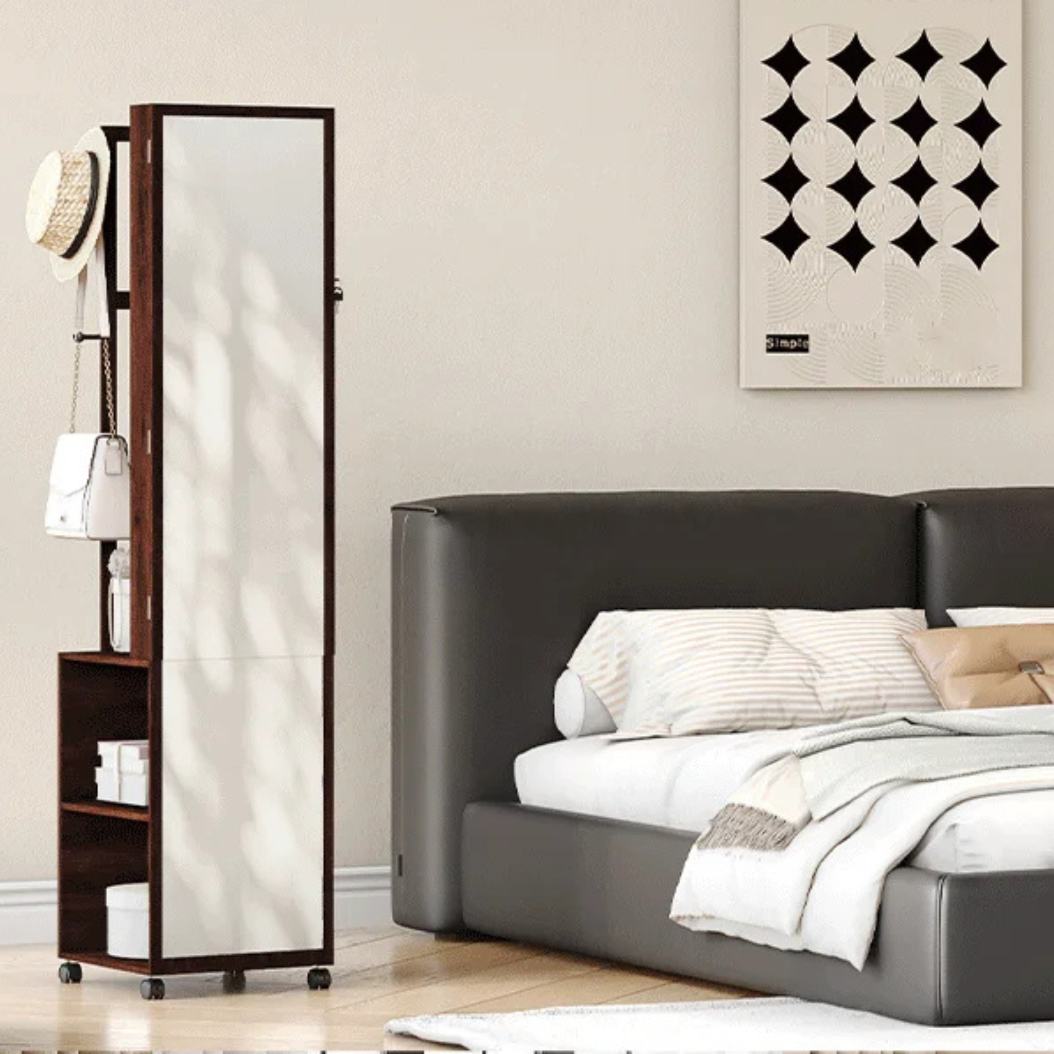 Armoire à bijoux rangement intégré