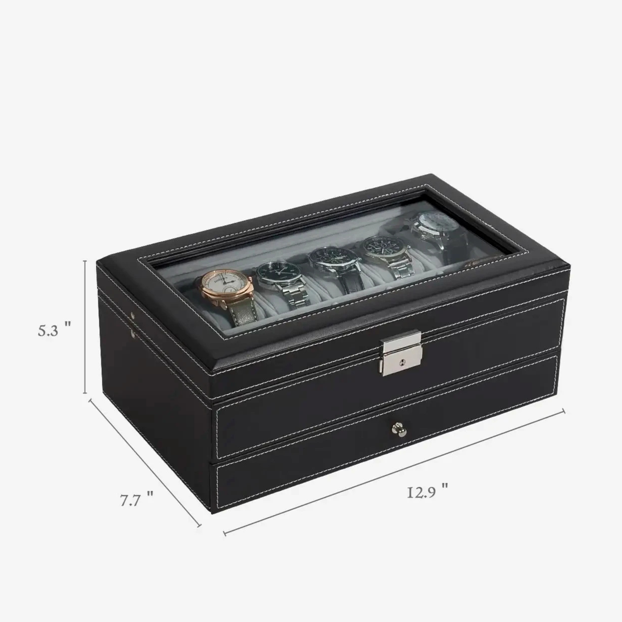 Boîte à montres élégante et raffinée