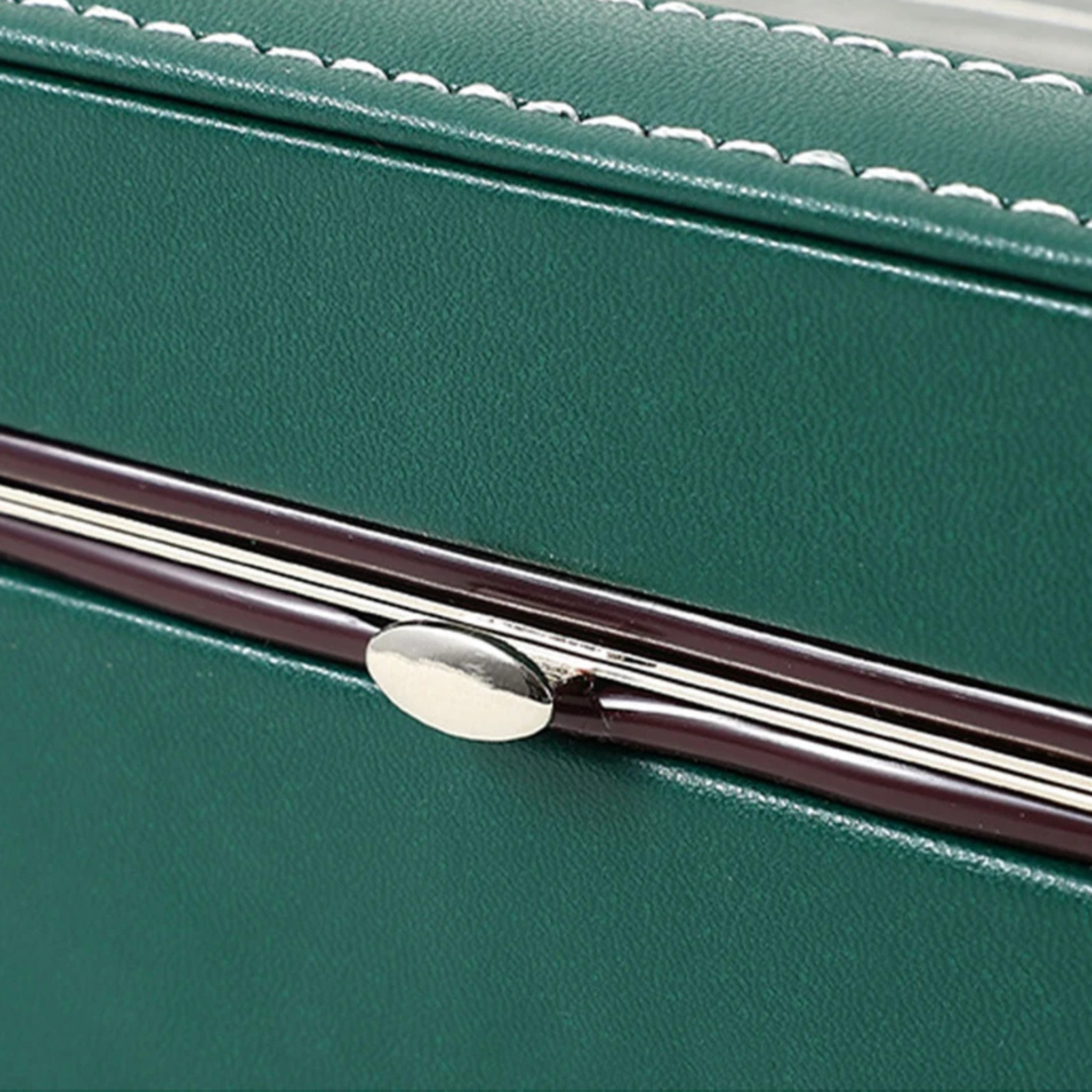 Boîte à montres rigide - 6 emplacements en cuir