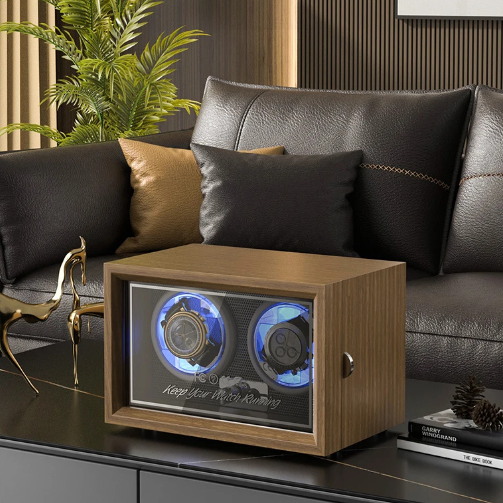 Remontoir à montres en bois massif