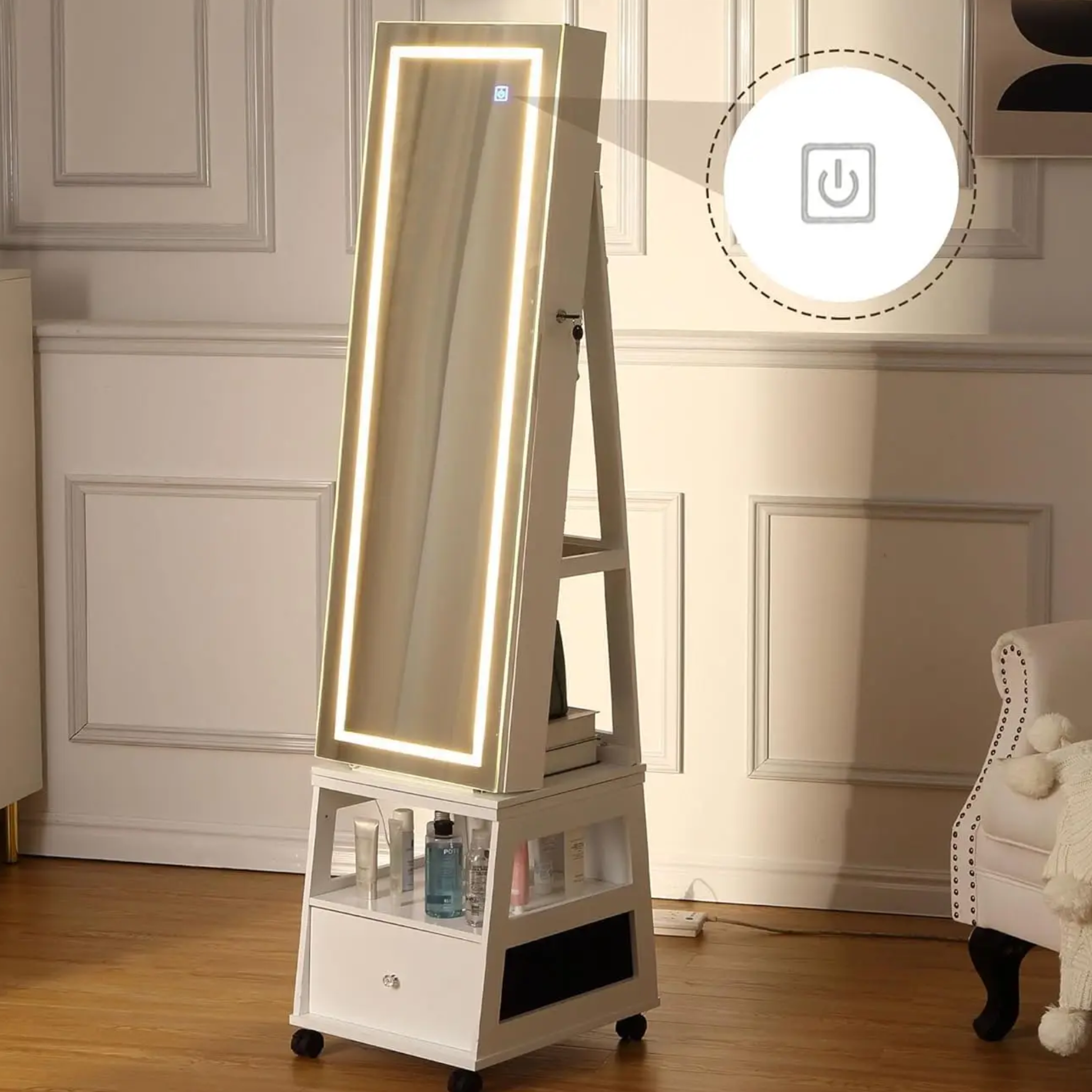 Boîte à bijoux armoire élégante