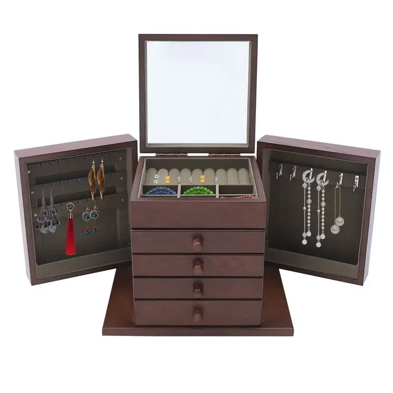 Boîte à bijoux bois vintage