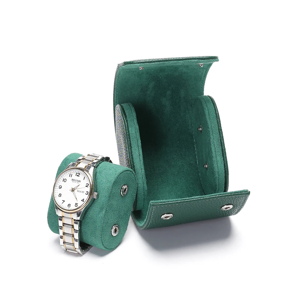 Étui à montre en cuir compact