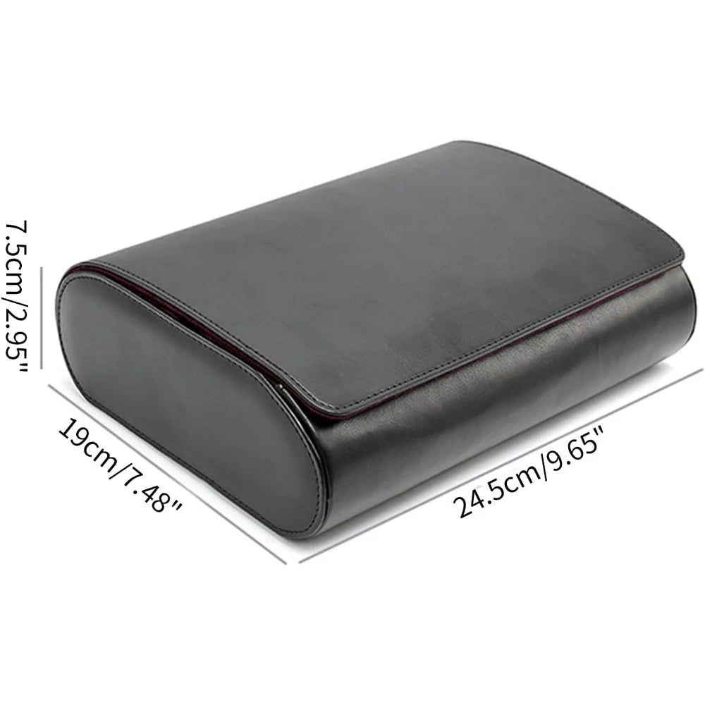 Coffret rectangulaire en cuir pour montres