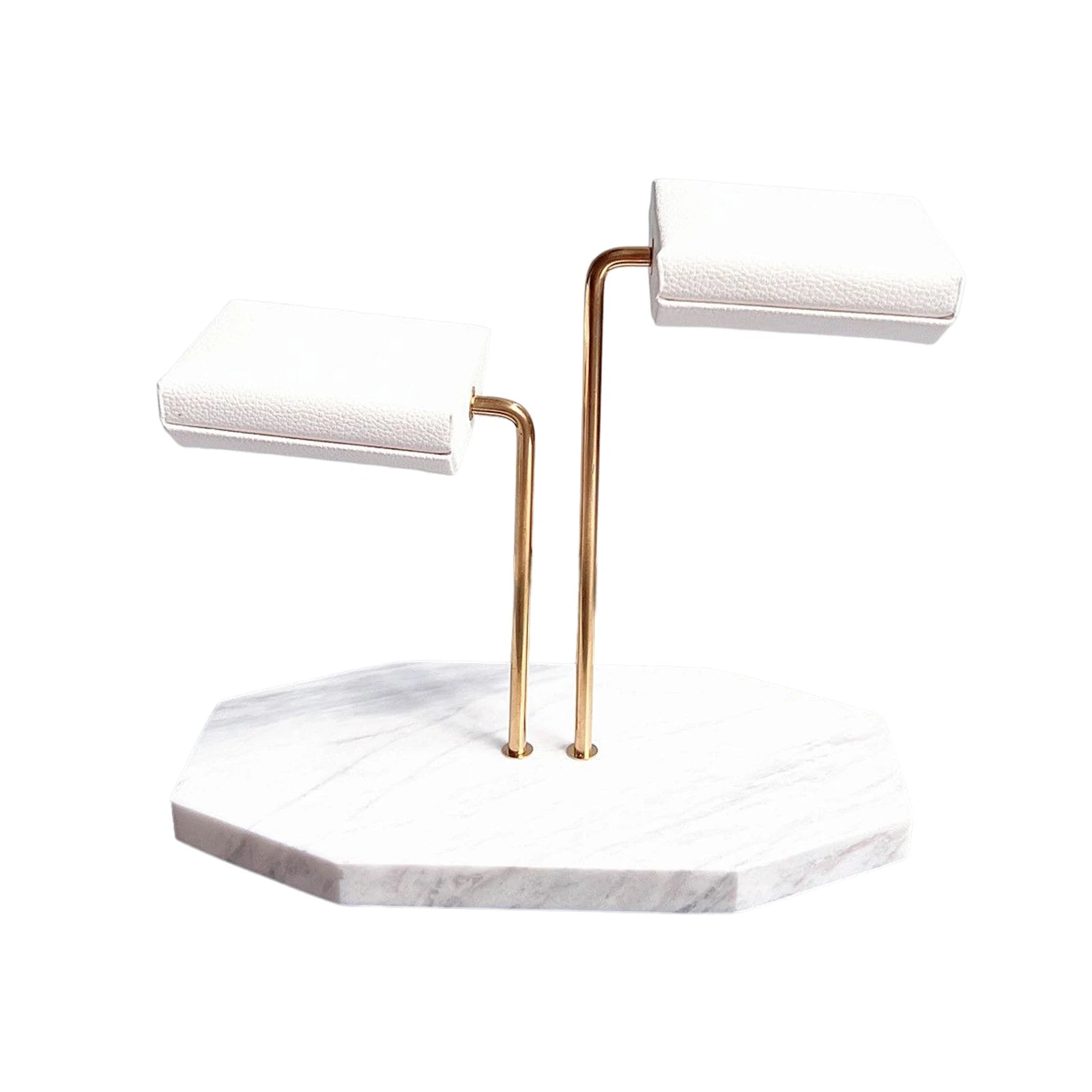 Présentoir double en marbre pour montres & bracelets