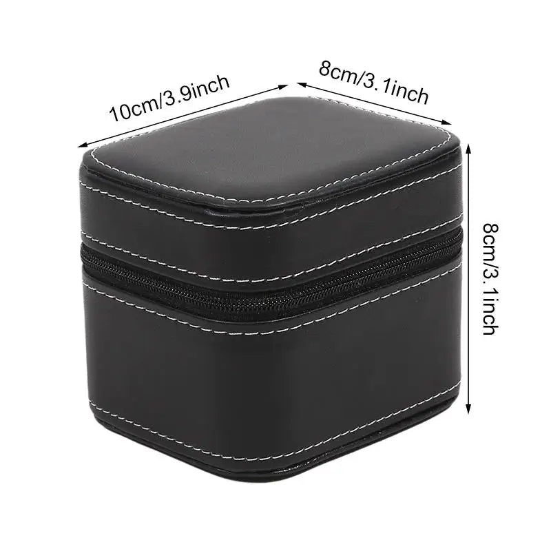 Pochette à montre compact en cuir