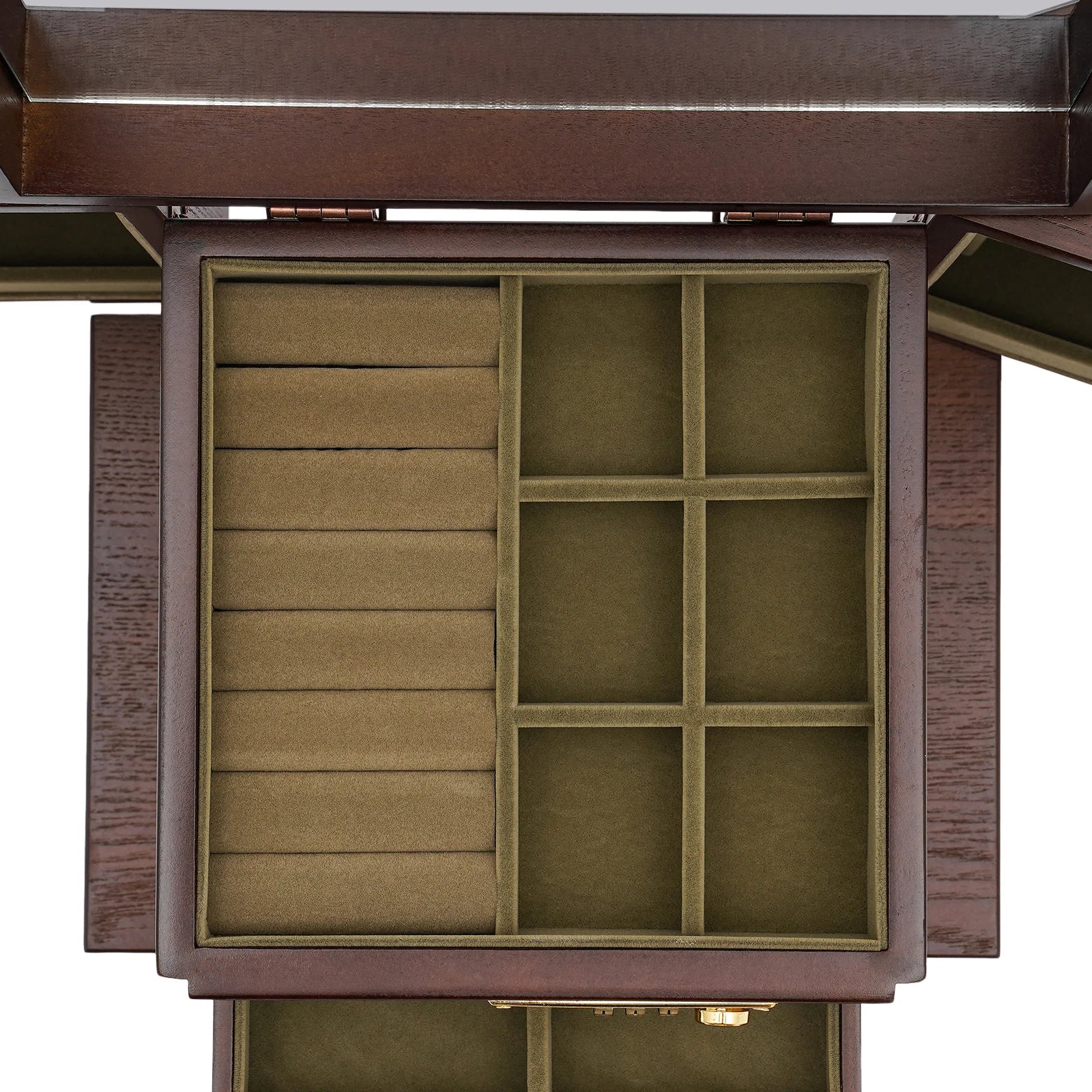 Boîte à bijoux en bois de noyer