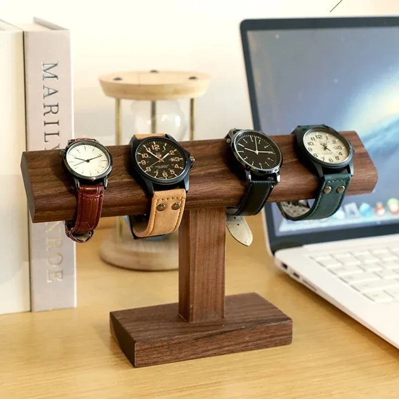 Présentoir en bois pour montres et accessoires