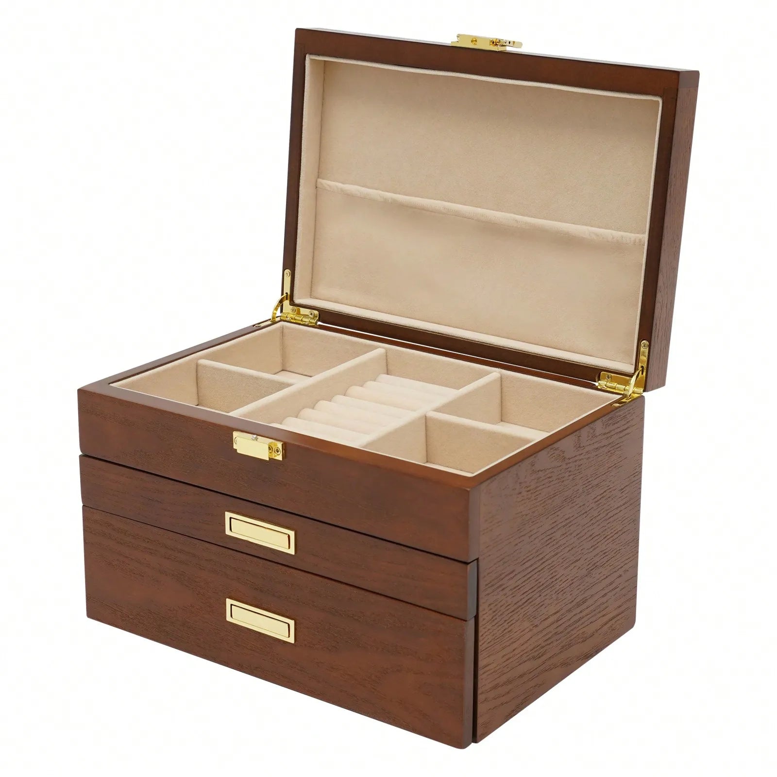 Boîte à bijoux 3 niveaux style japonais – Design raffiné et capacité généreuse