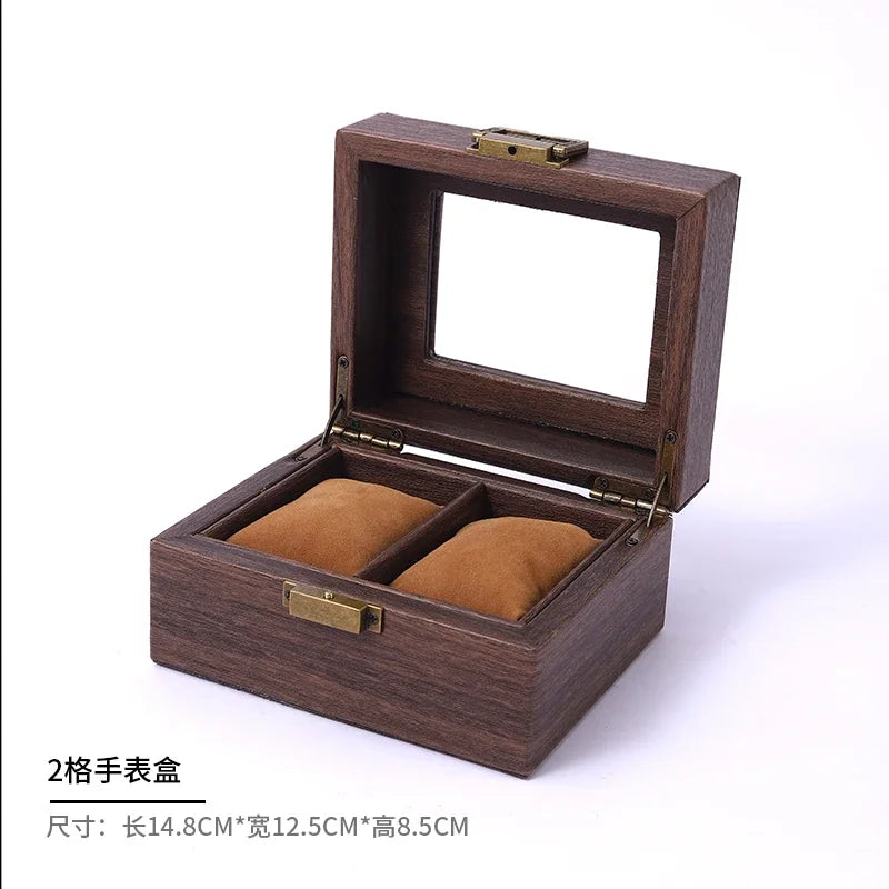 Watch Box Jewelry Holder Organizer Bracelet Display Wrist Watches Showing Case