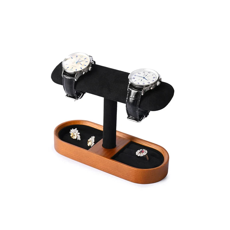 Présentoir à montres et bijoux en bois massif