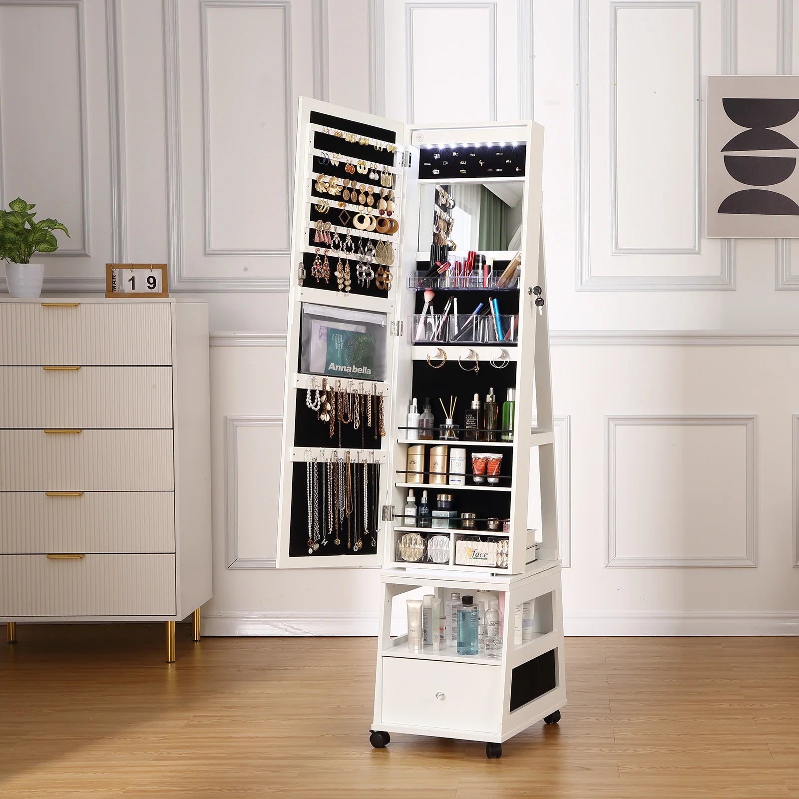 Boîte à bijoux armoire élégante