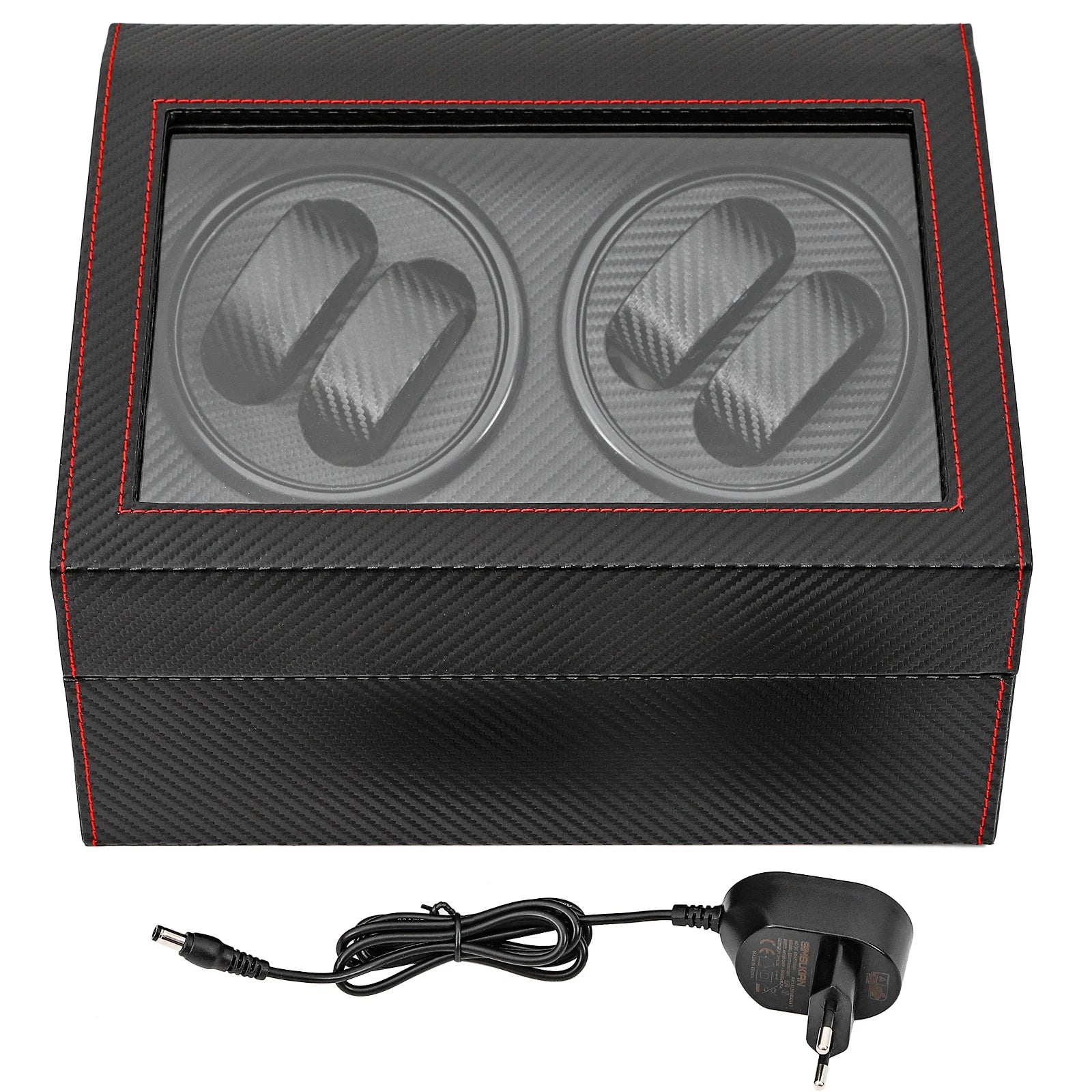 Remontoir à montres noir finition carbone