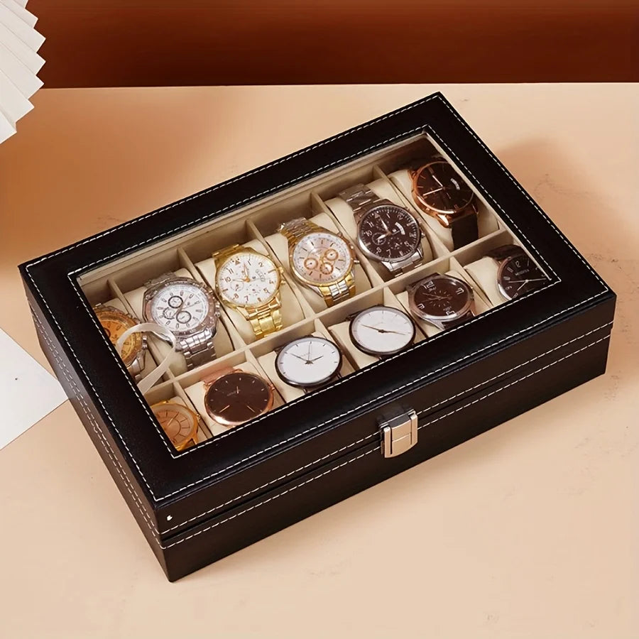 Boîte à montres élégante et sécurisée
