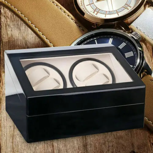 Remontoir noir brillant 4+6 montres