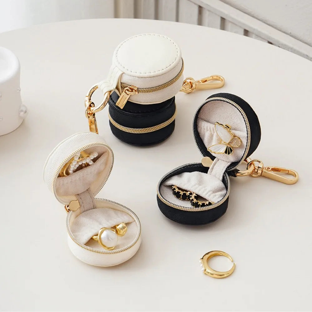 Boîte à bijoux de poche porte-clé