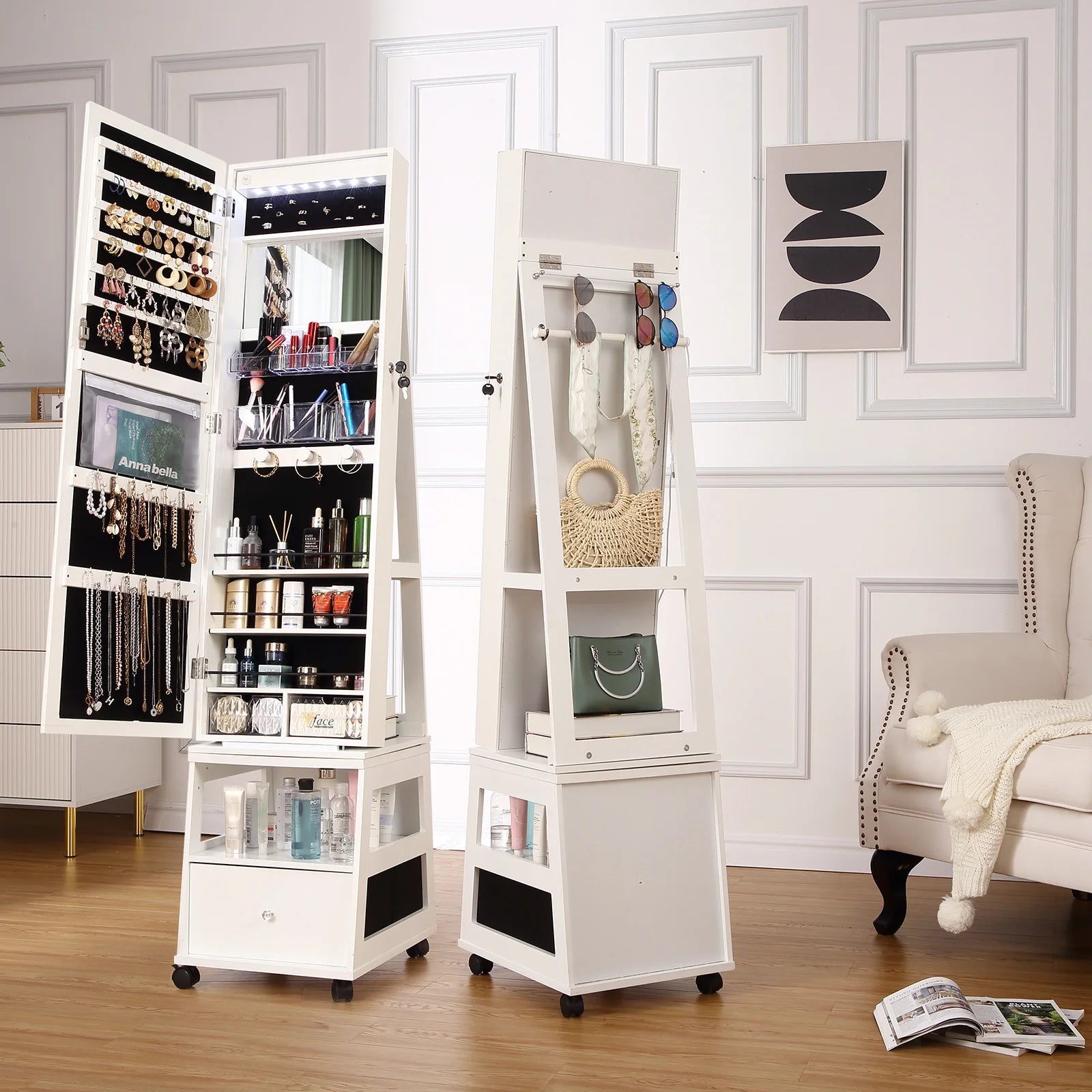 Boîte à bijoux armoire élégante