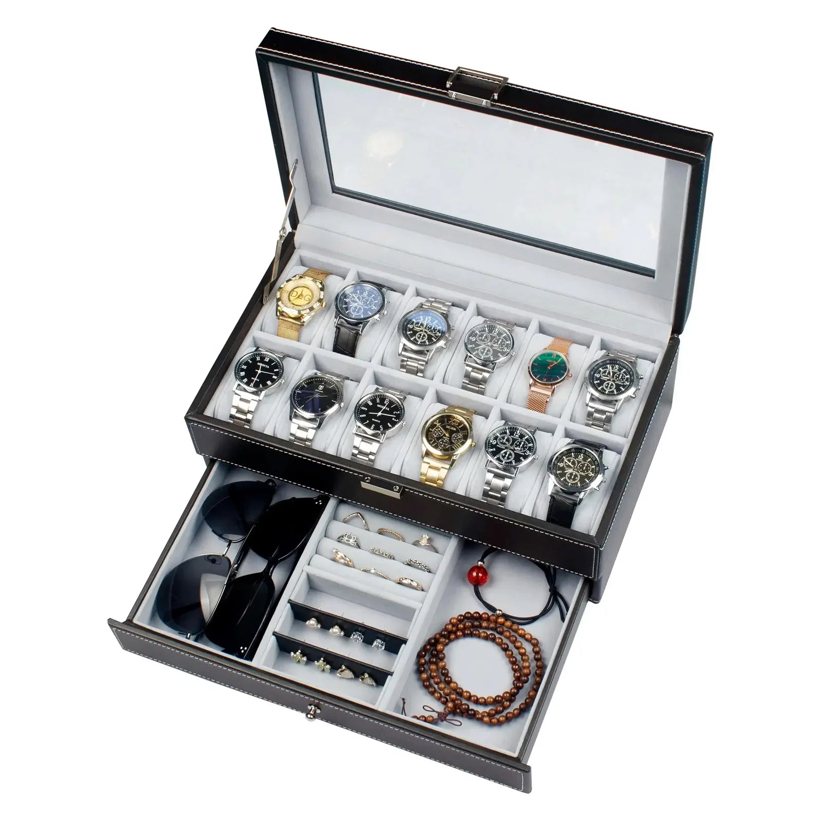 Boîte à montres élégante et raffinée