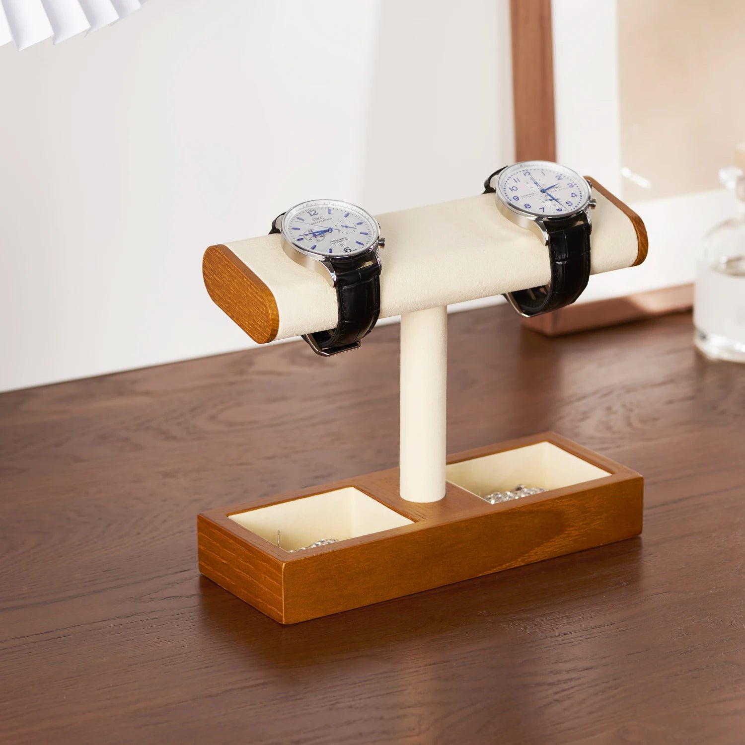 Présentoir pour montres en bois raffiné