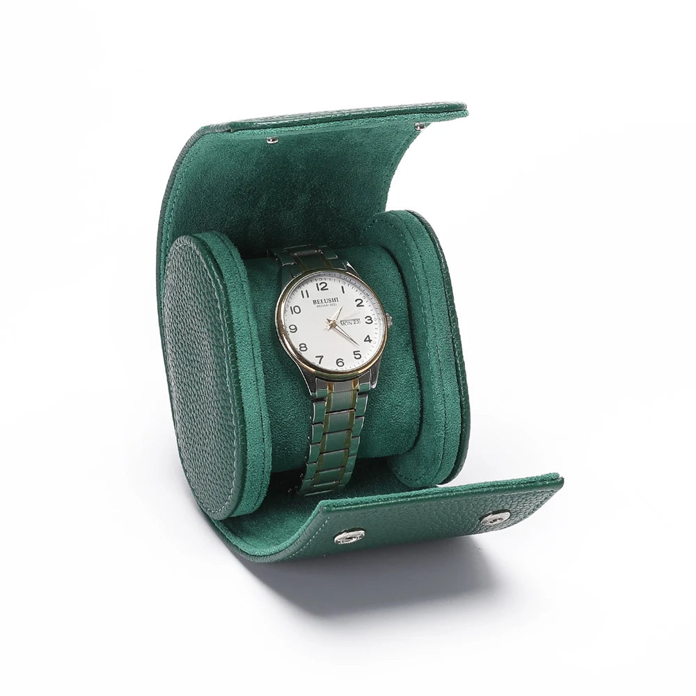 Étui à montre en cuir compact