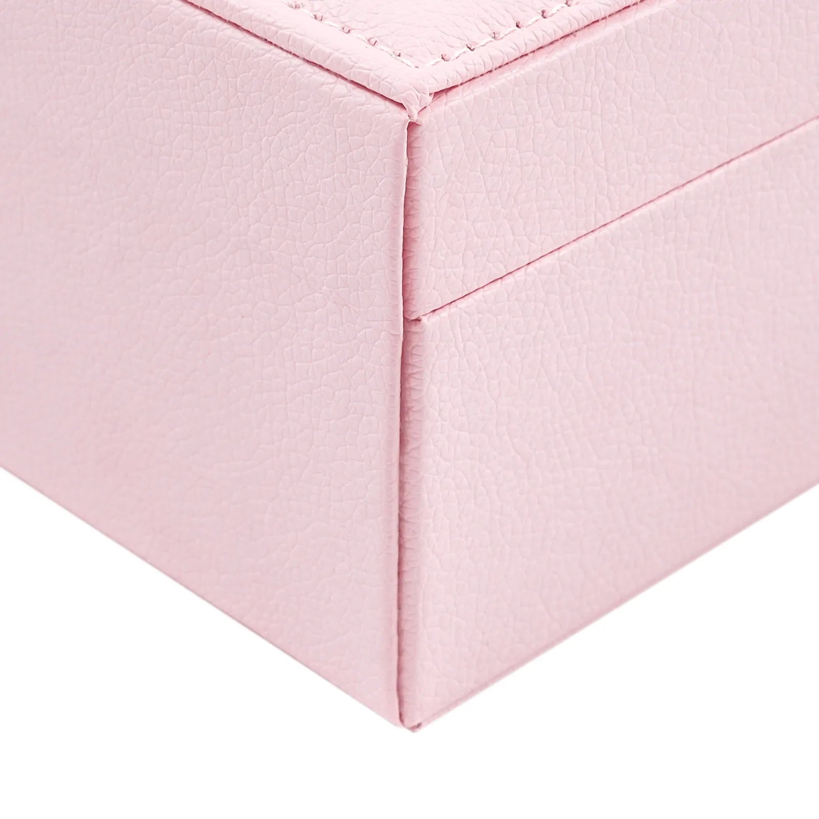 Boîte à bijoux rose compartiments modulables