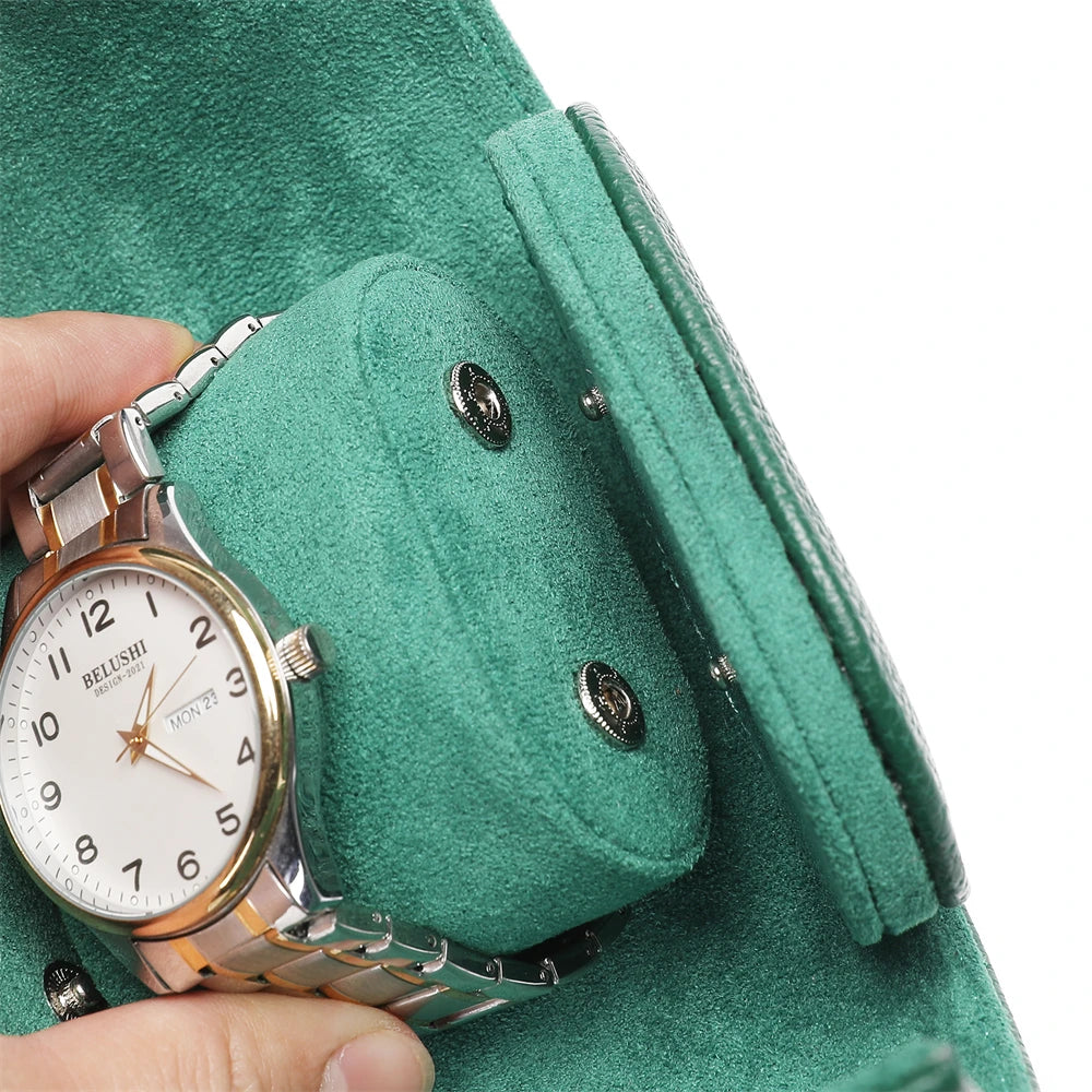 Étui à montre en cuir compact