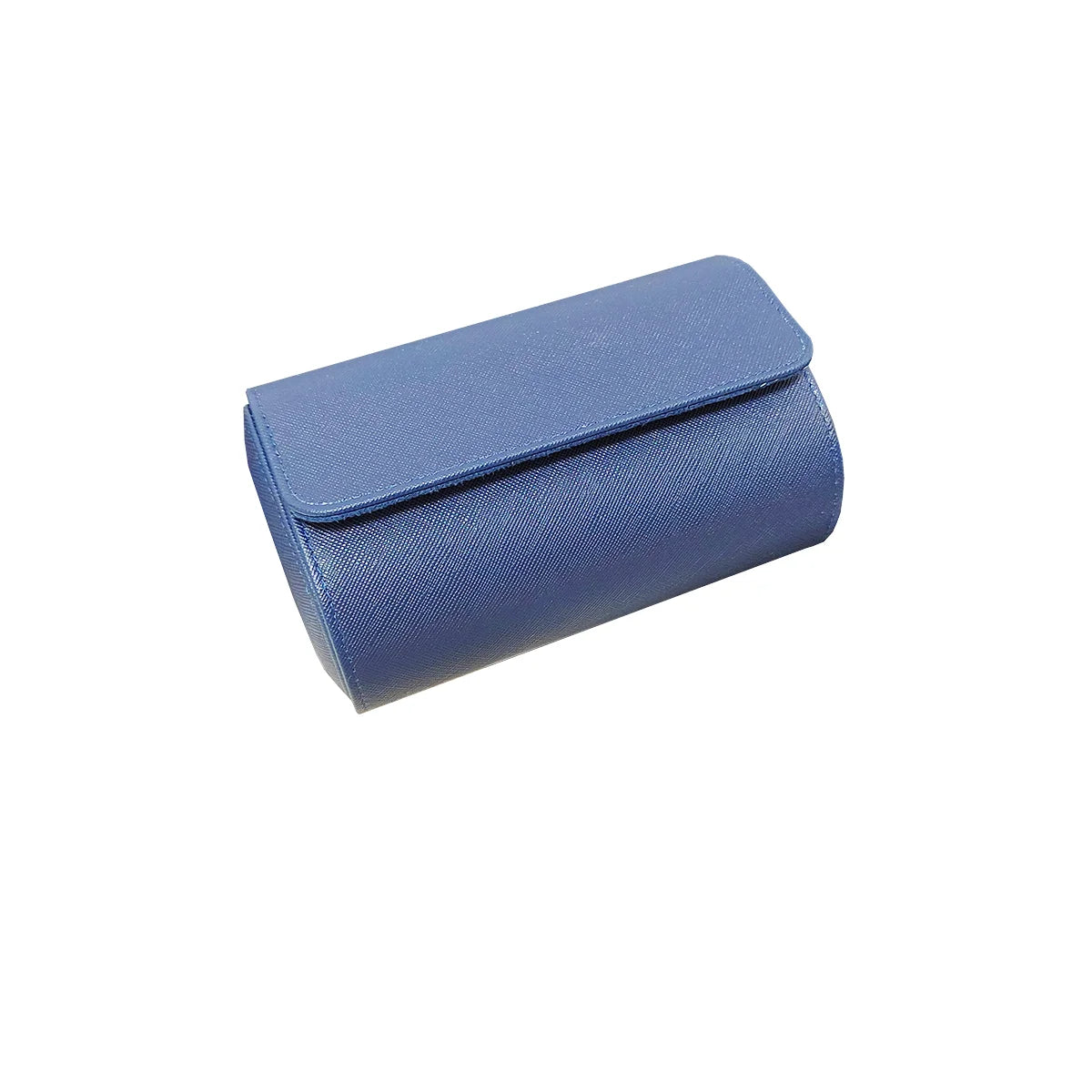 Étui de transport en cuir bleu pour montres