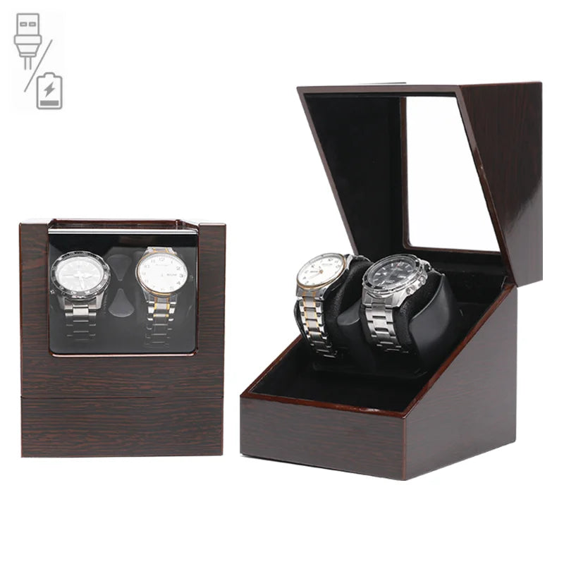 Remontoir double à montre en bois de prestige