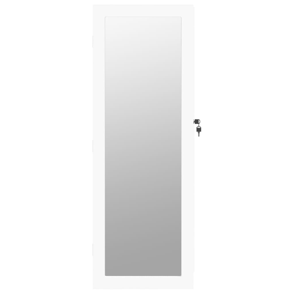 Armoire à bijoux murale blanche