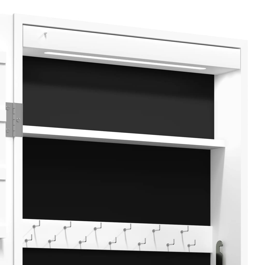 Armoire à bijoux murale avec miroir