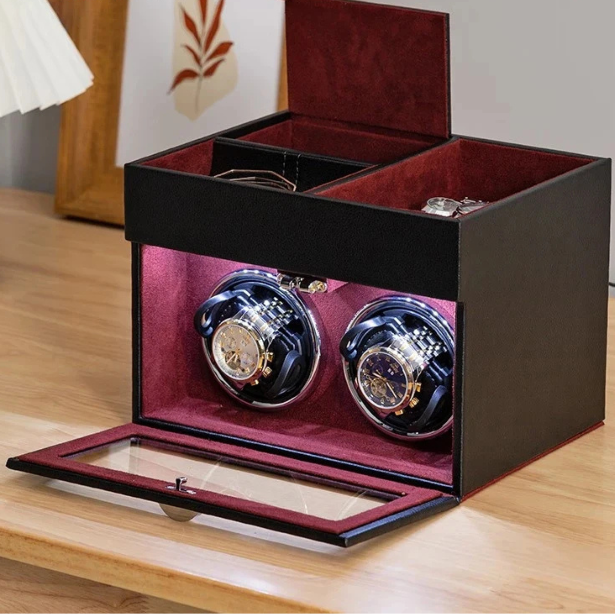 Boîte remontoir pour montres automatiques