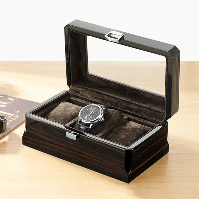 Boîte à montres en bois noble