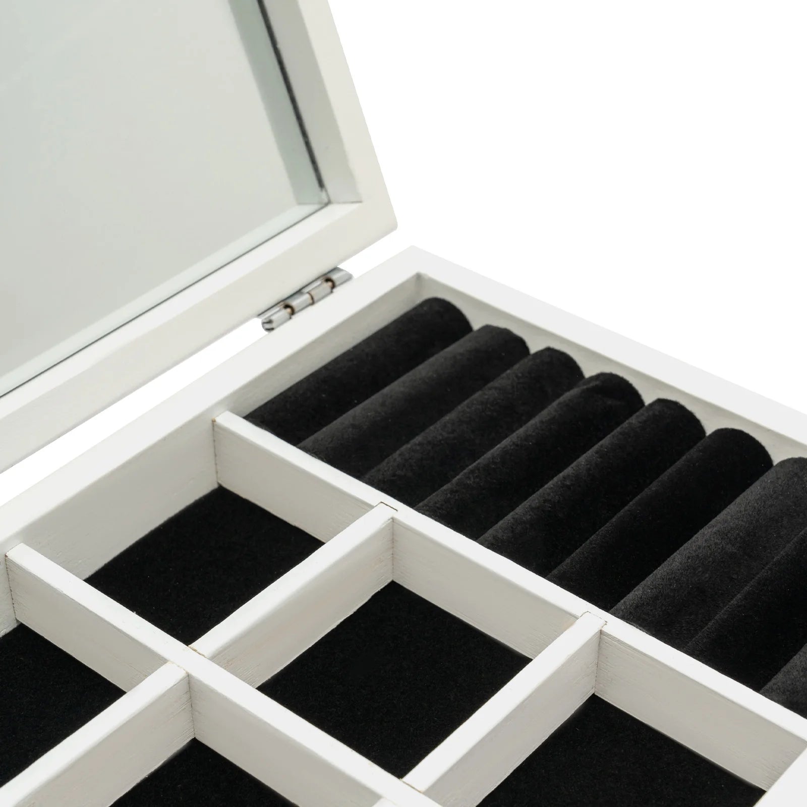 Boîte à bijoux blanche 6 tiroirs