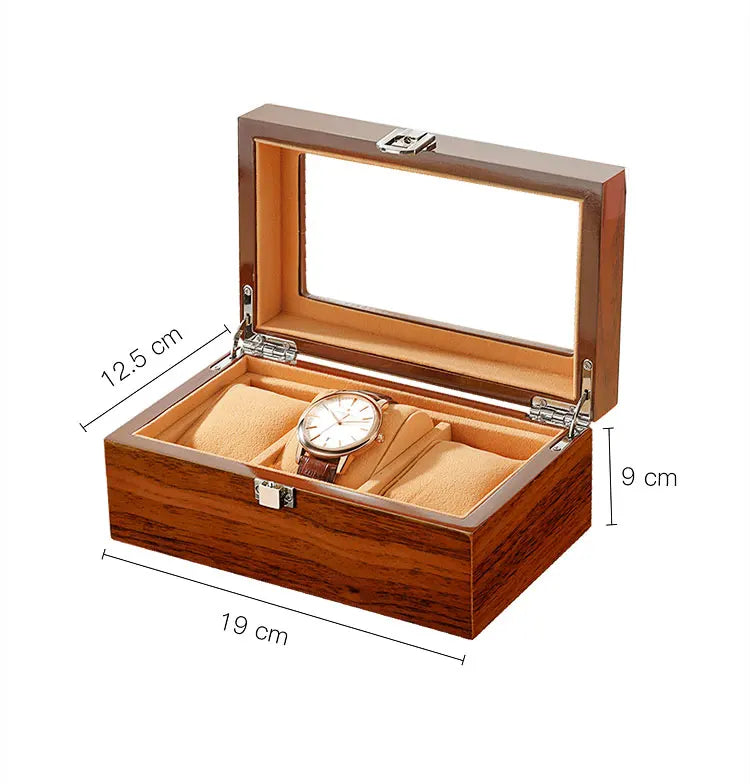 Boîte à montres en bois noble