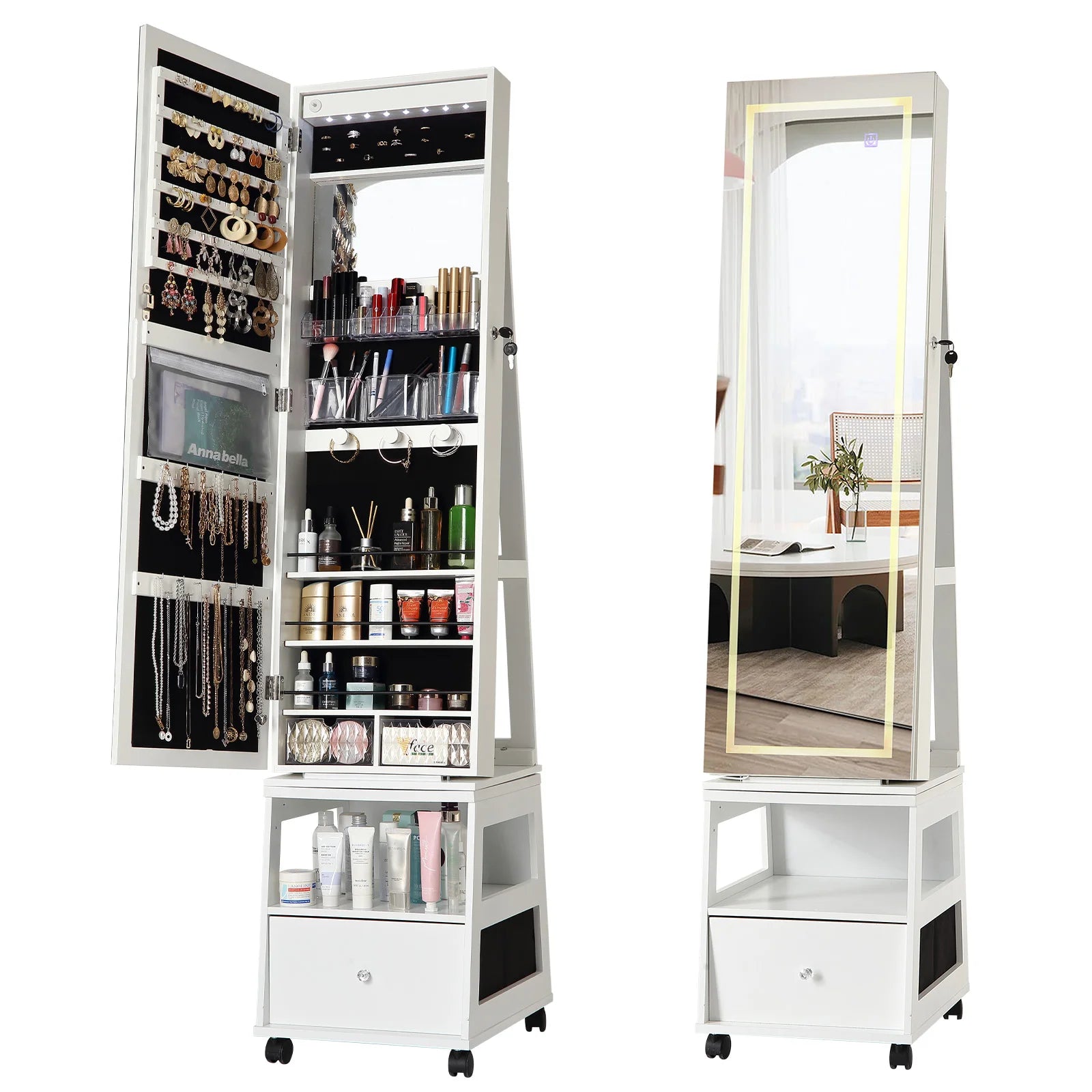 Boîte à bijoux armoire élégante