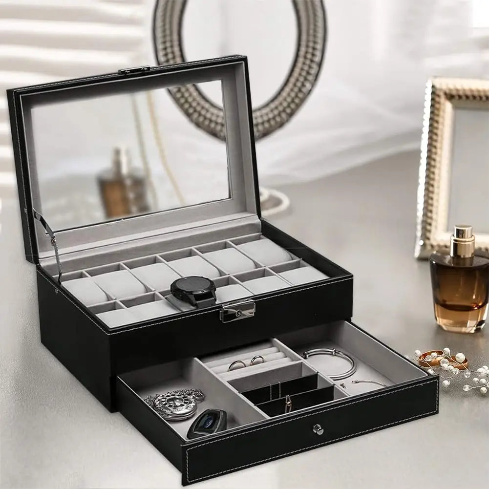Boîte à montres élégante et raffinée