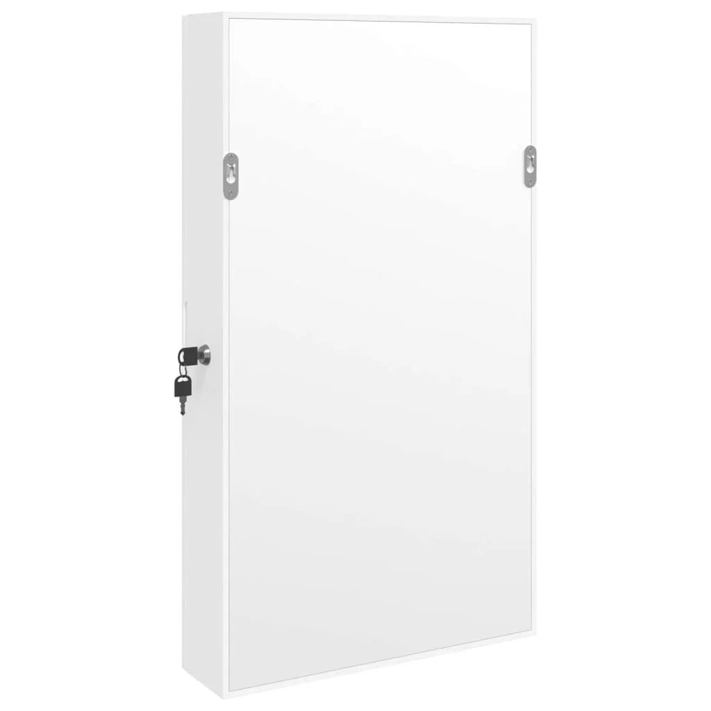 Armoire à bijoux murale avec miroir