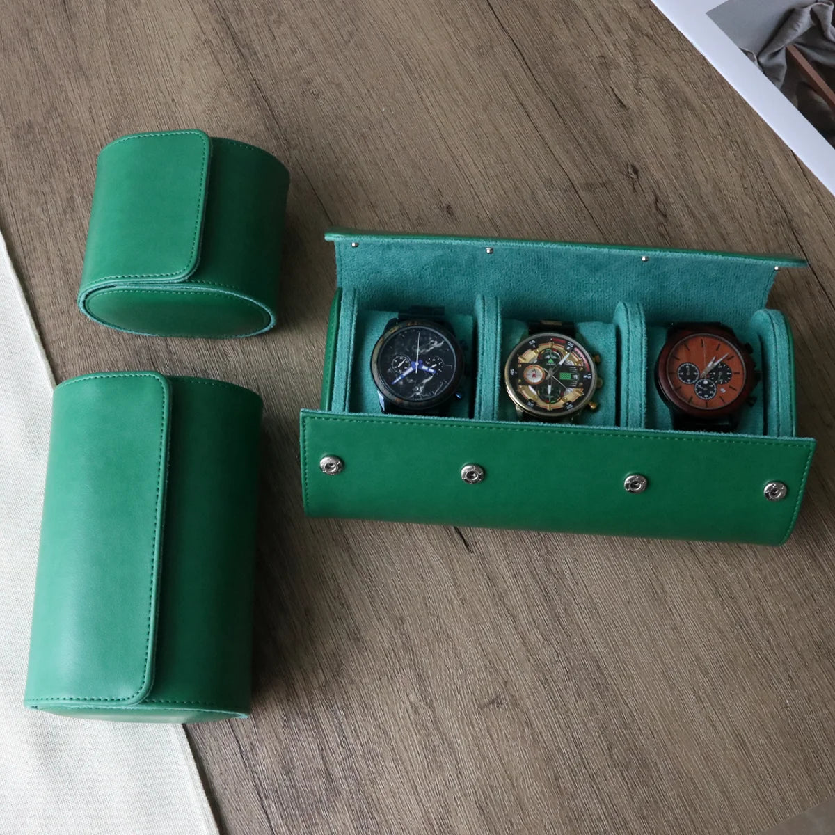 Boîte à montre de voyage compacte et élégante