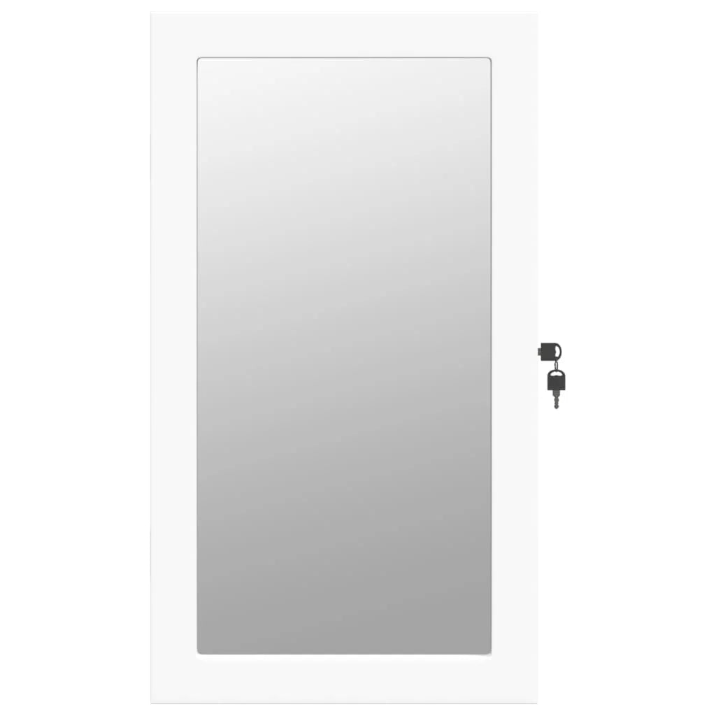 Armoire à bijoux murale avec miroir