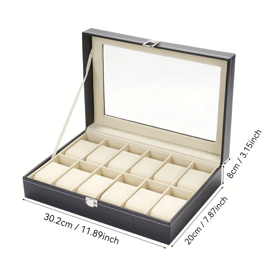 Boîte à montres élégante et sécurisée
