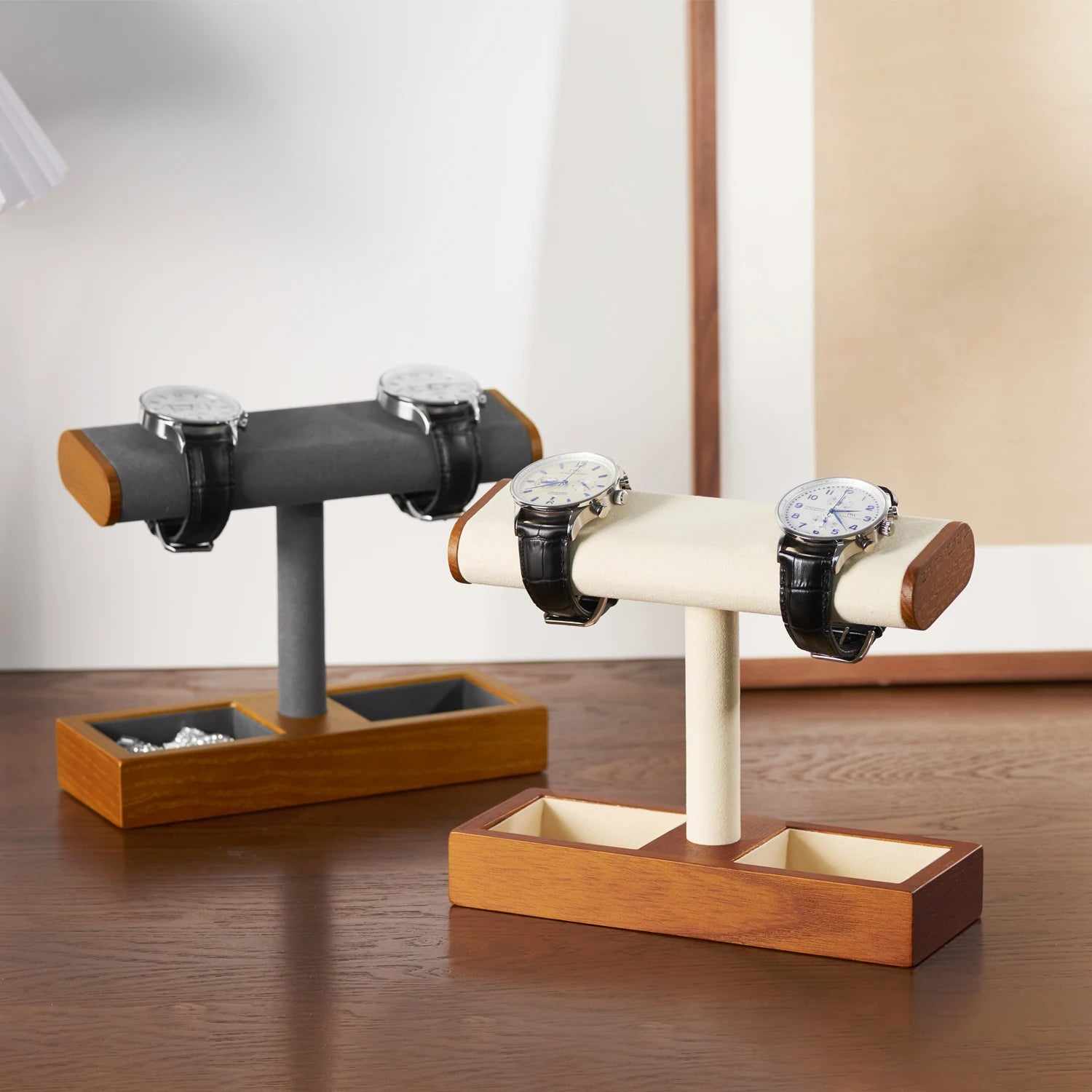 Présentoir pour montres en bois raffiné