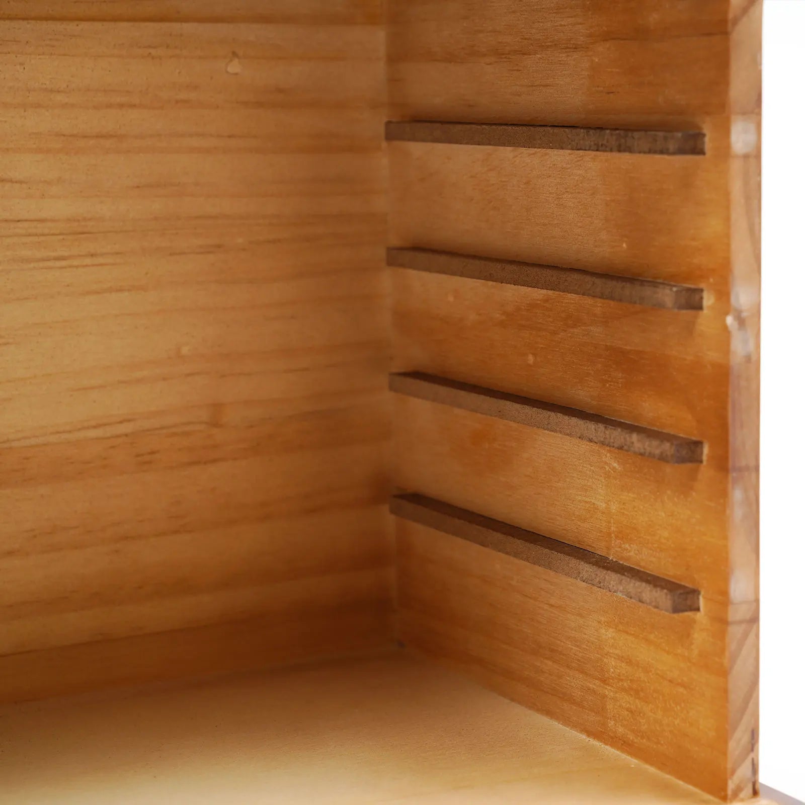 Boîte à bijoux en bois 6 tiroirs avec miroir