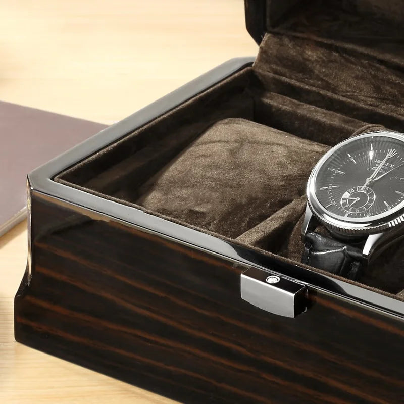 Boîte à montres en bois noble