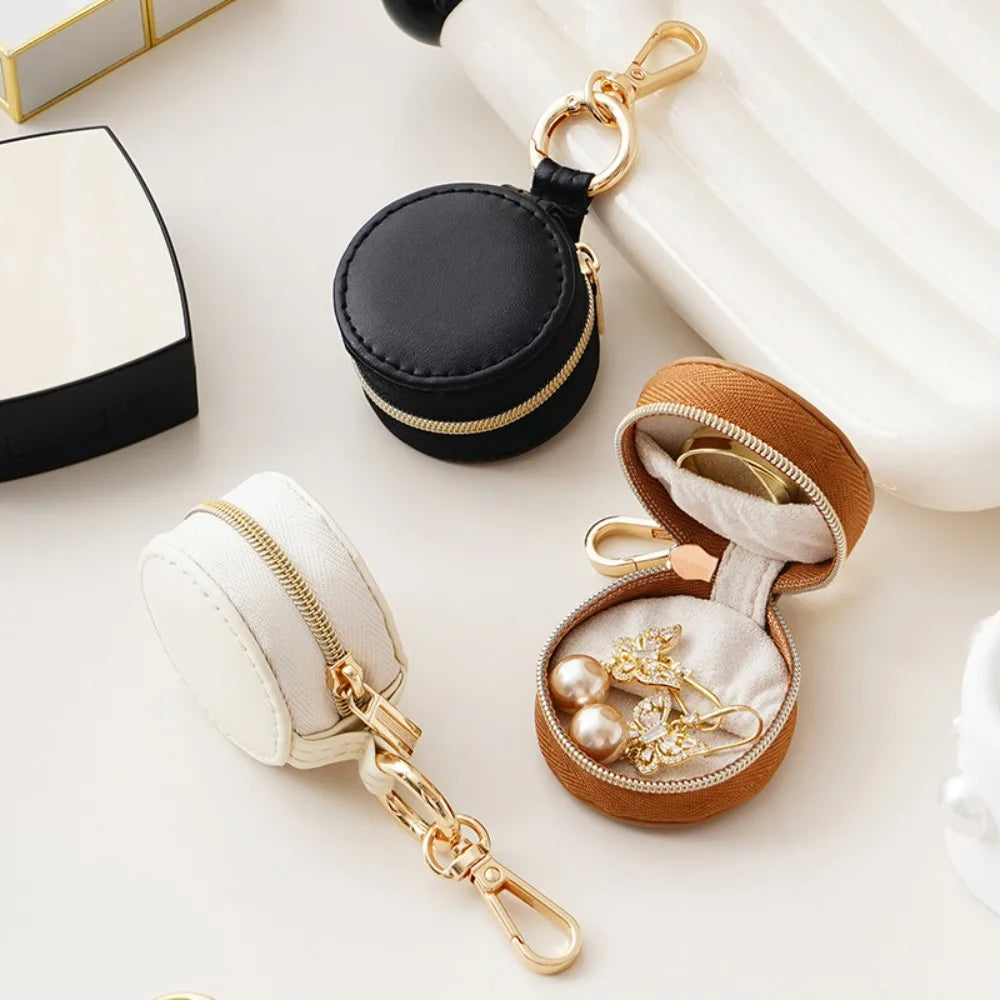 Boîte à bijoux de poche porte-clé